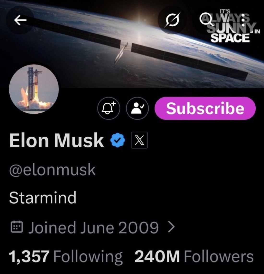 Elon Musk Starmind bio